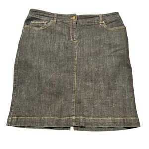 Women's Jones New York Sport Dark Blue Denim Pencil Skirt Size 14